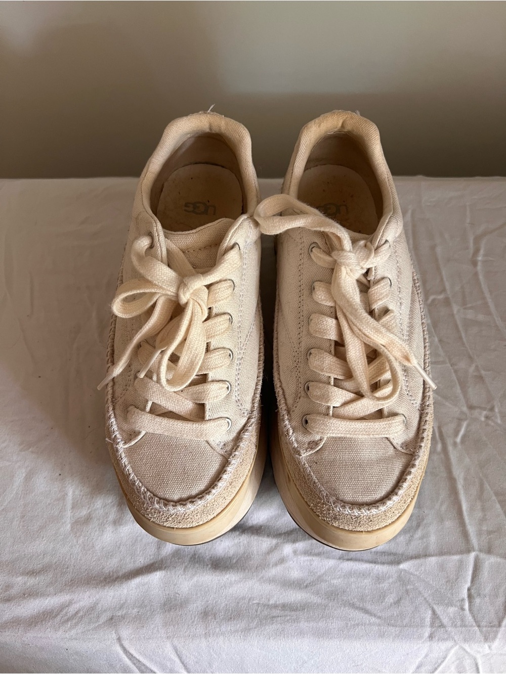 UGG Cream Platform Lace-Up Sneakers - Picture 6 of 6